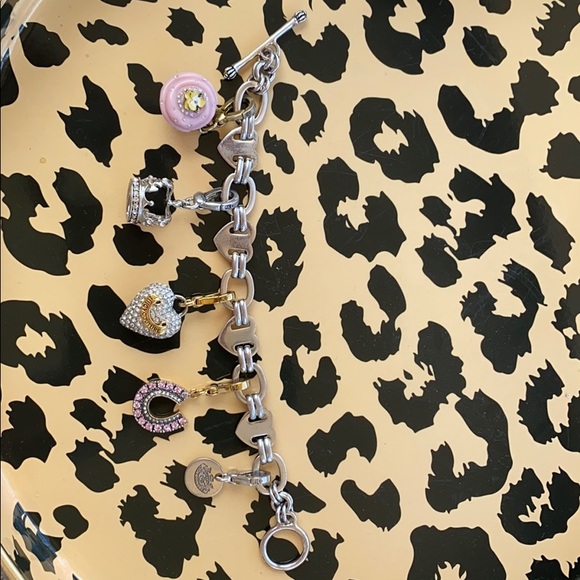 Juicy Couture heart ❤️ toggle charm bracelet - Picture 1 of 11